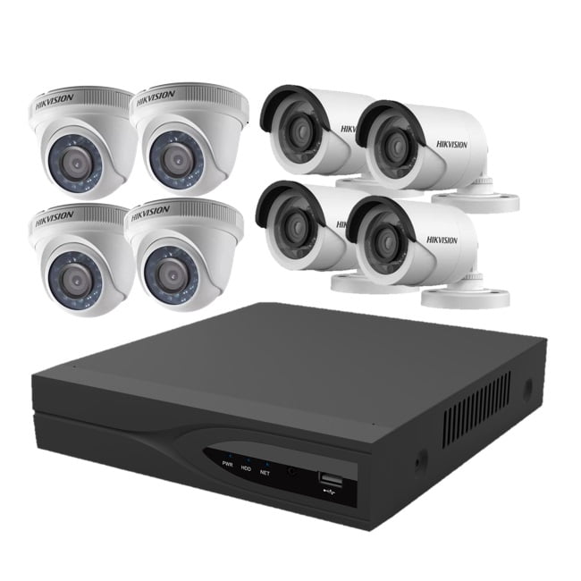 8 Pcs CCTV Camera Kit